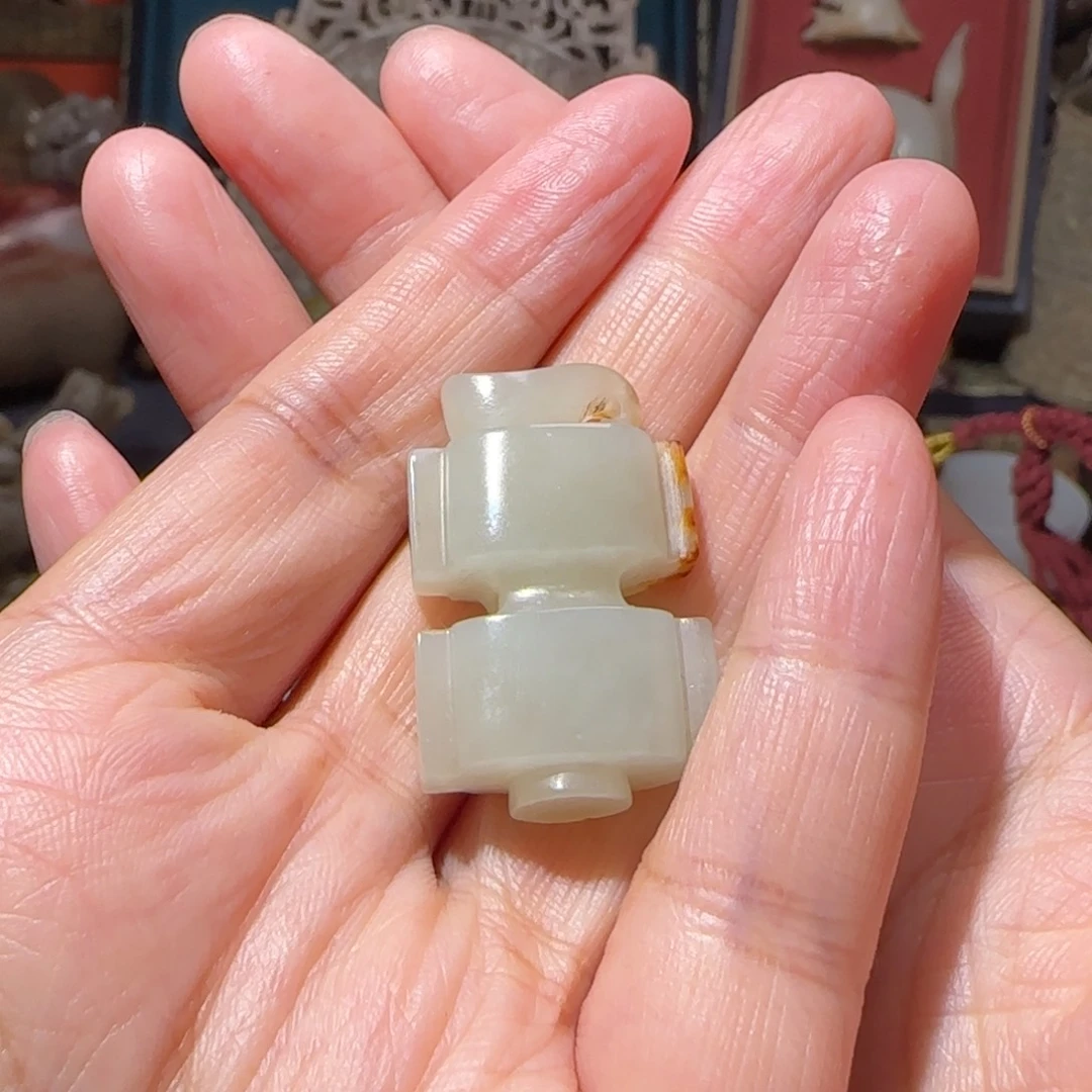 珍***金和田玉未镶嵌挂件