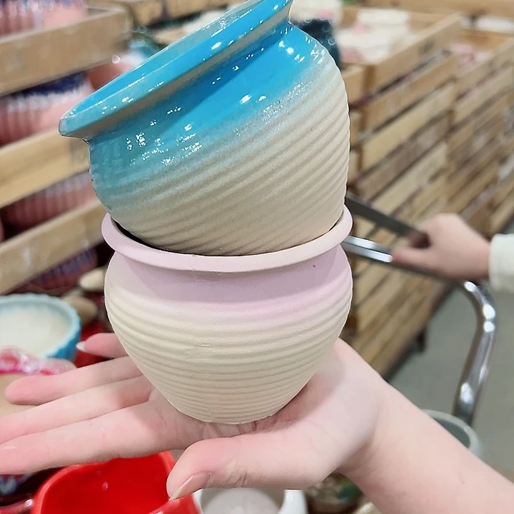 有孔.凑满10元发货多肉陶瓷花盆！