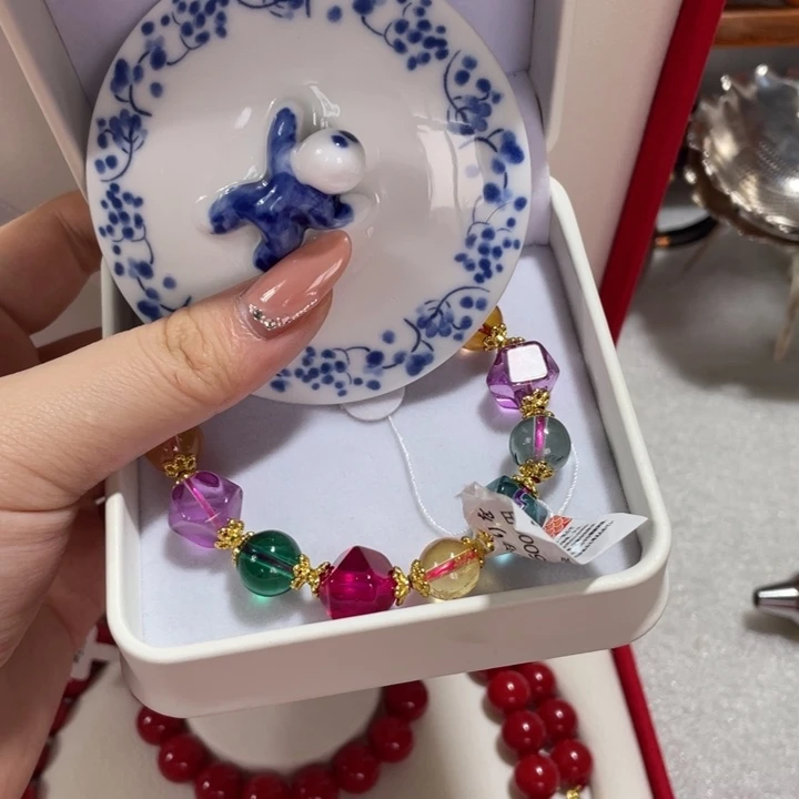 圆***的瓷器瓷器手串手串