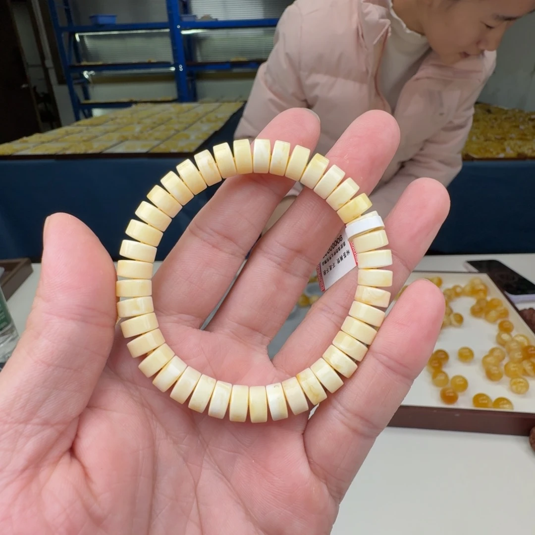 琥珀未镶嵌手链蜜蜡手串