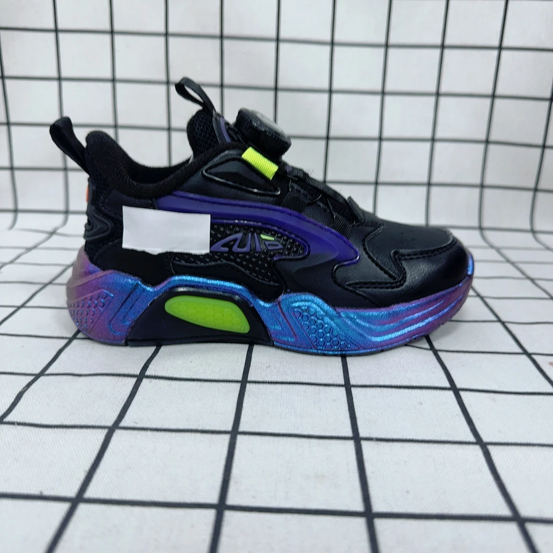 男童新款皮面防水冬季纽扣棉鞋运动休闲防滑轻便耐磨耐造运动棉鞋