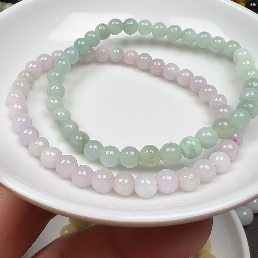 翡翠手链未镶嵌小*比货主老华