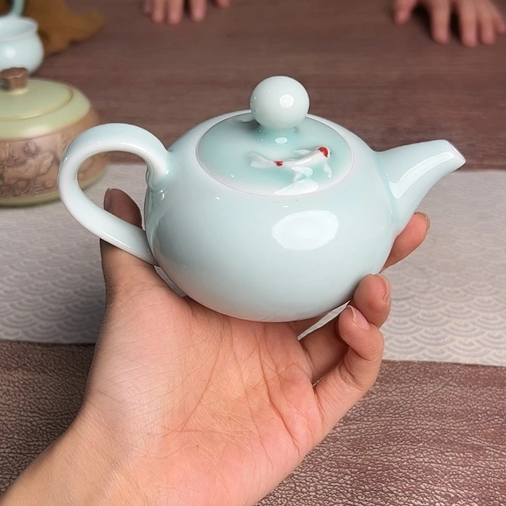 龙泉云间青瓷小米茶器