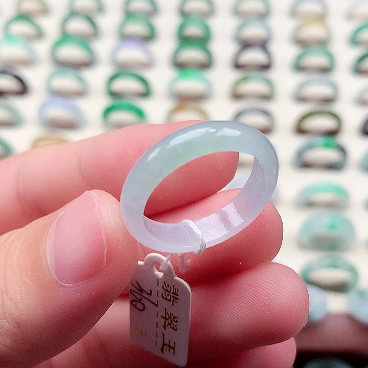 未镶嵌戒指翡翠20-21号