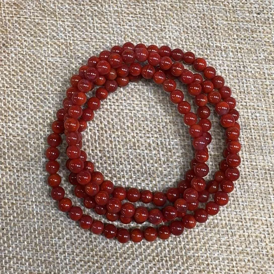 手链未镶嵌南红玛瑙项链多圈原矿南红瓦西双色牛血5mm