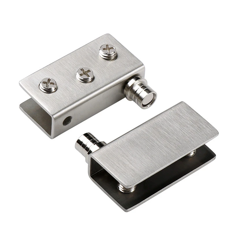 免开孔不锈钢配件玻璃合页合页铰链固定无框玻璃门玻璃门铰链