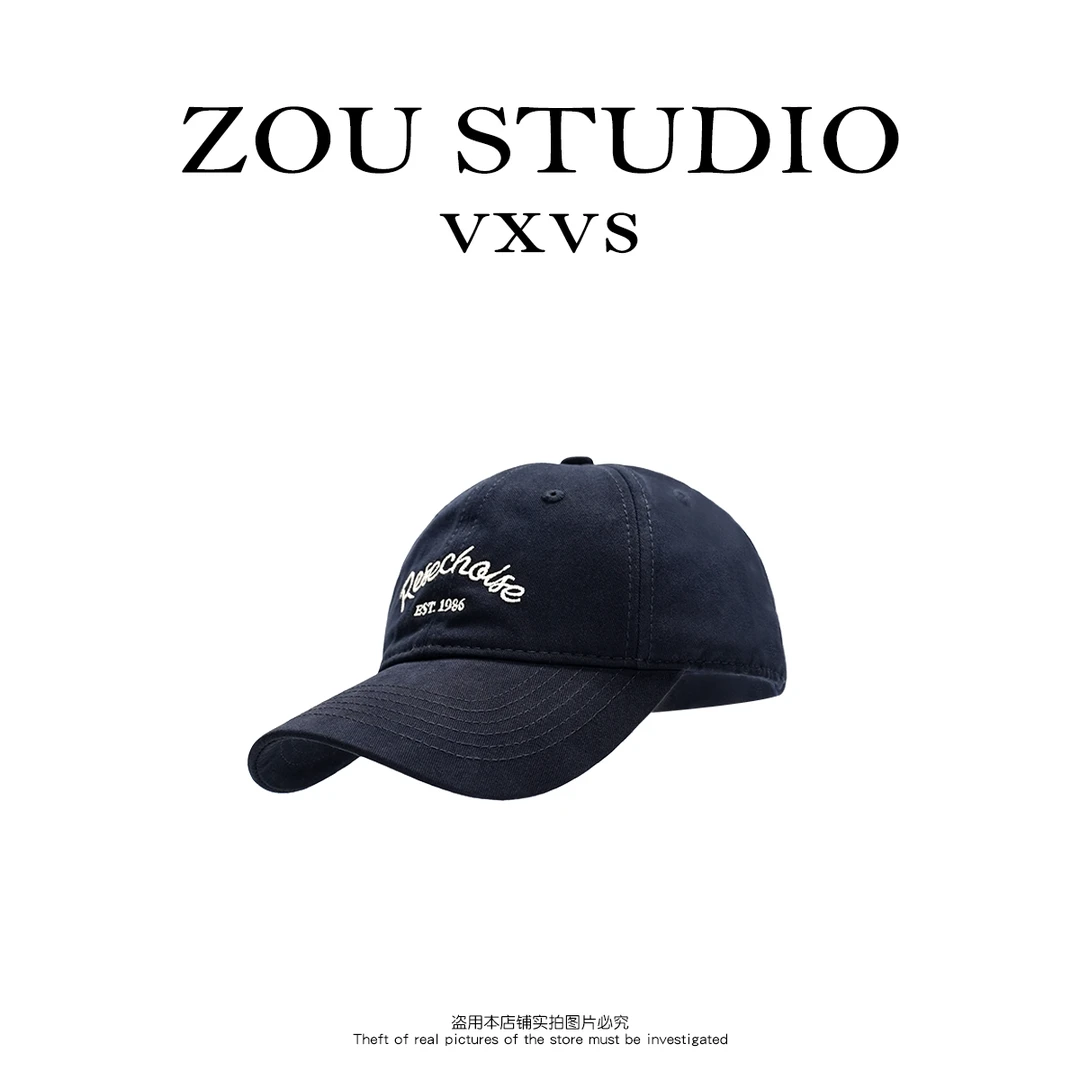 ZOU STUDIO VXVS 1986美式百搭刺绣字母棒球帽E106