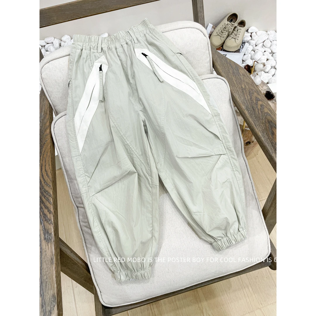 【现现】童装男童裤子潮酷2025春秋新款儿童休闲裤MMK811072