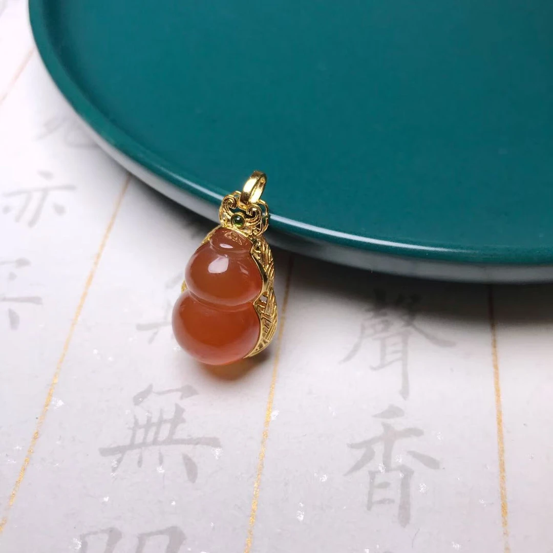 天然南红玛瑙吊坠 YC0650120