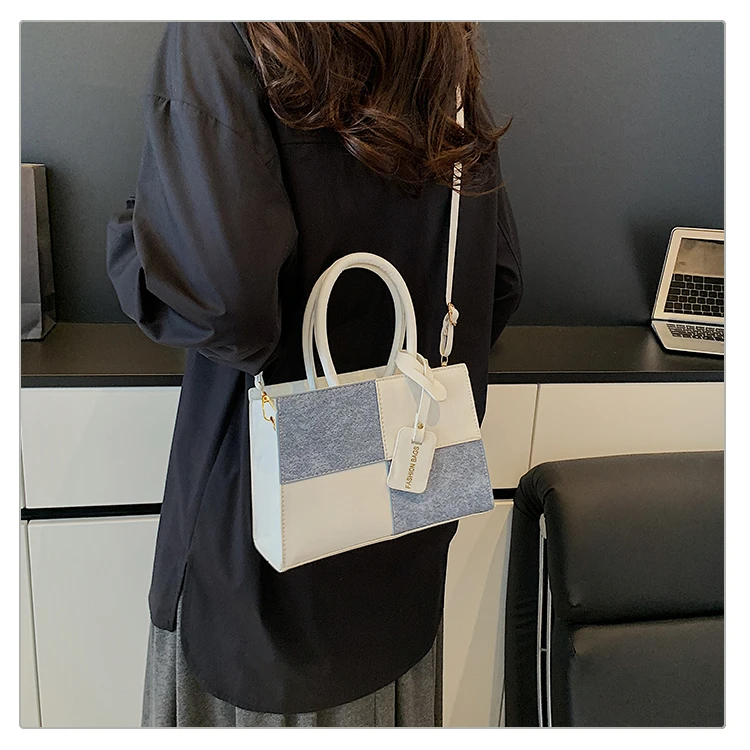 高级感极简撞色拼接包包女2025新款背包女双肩包时尚2025新款