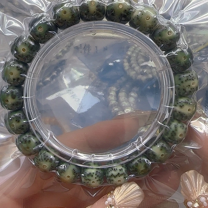 星月菩提手串173哈哈绿星月菩提1.1桶单圈