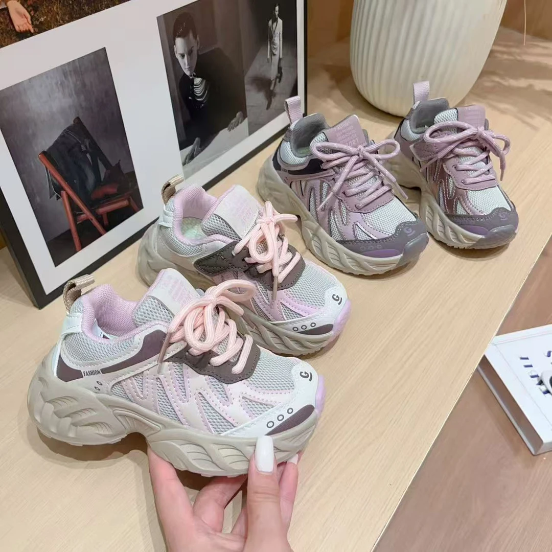 女童运动鞋2025秋季新款休闲跑步鞋儿童软底徒步鞋子250280