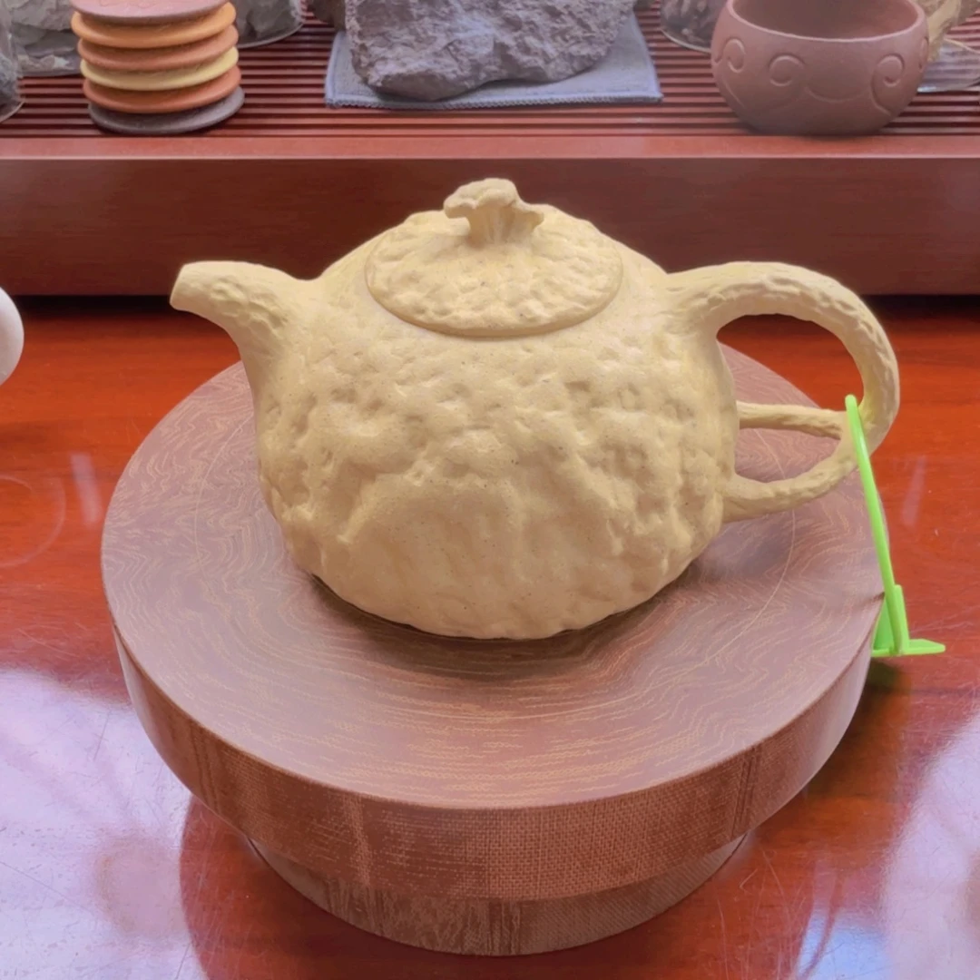 茶壶紫砂本绿供春，容量二百二，半手，手工泥