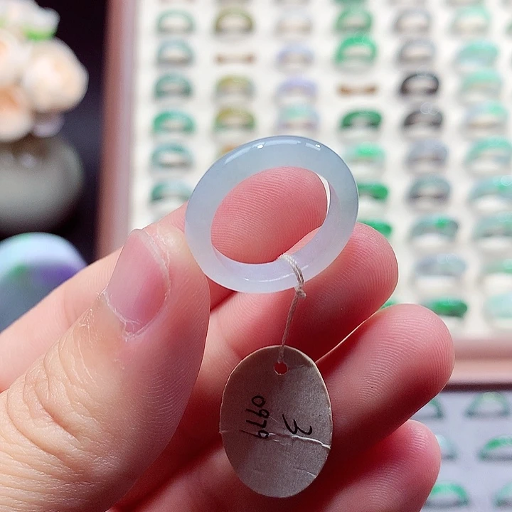 翡翠未镶嵌戒指15号