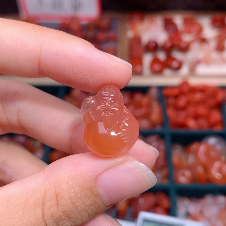 追***落南红玛瑙未镶嵌南红财财