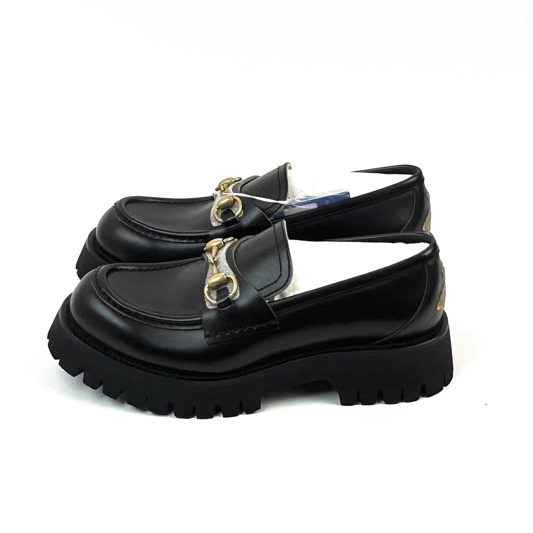 39.5码 古驰Gucci 黑色小蜜蜂乐福鞋 全新 lm1376