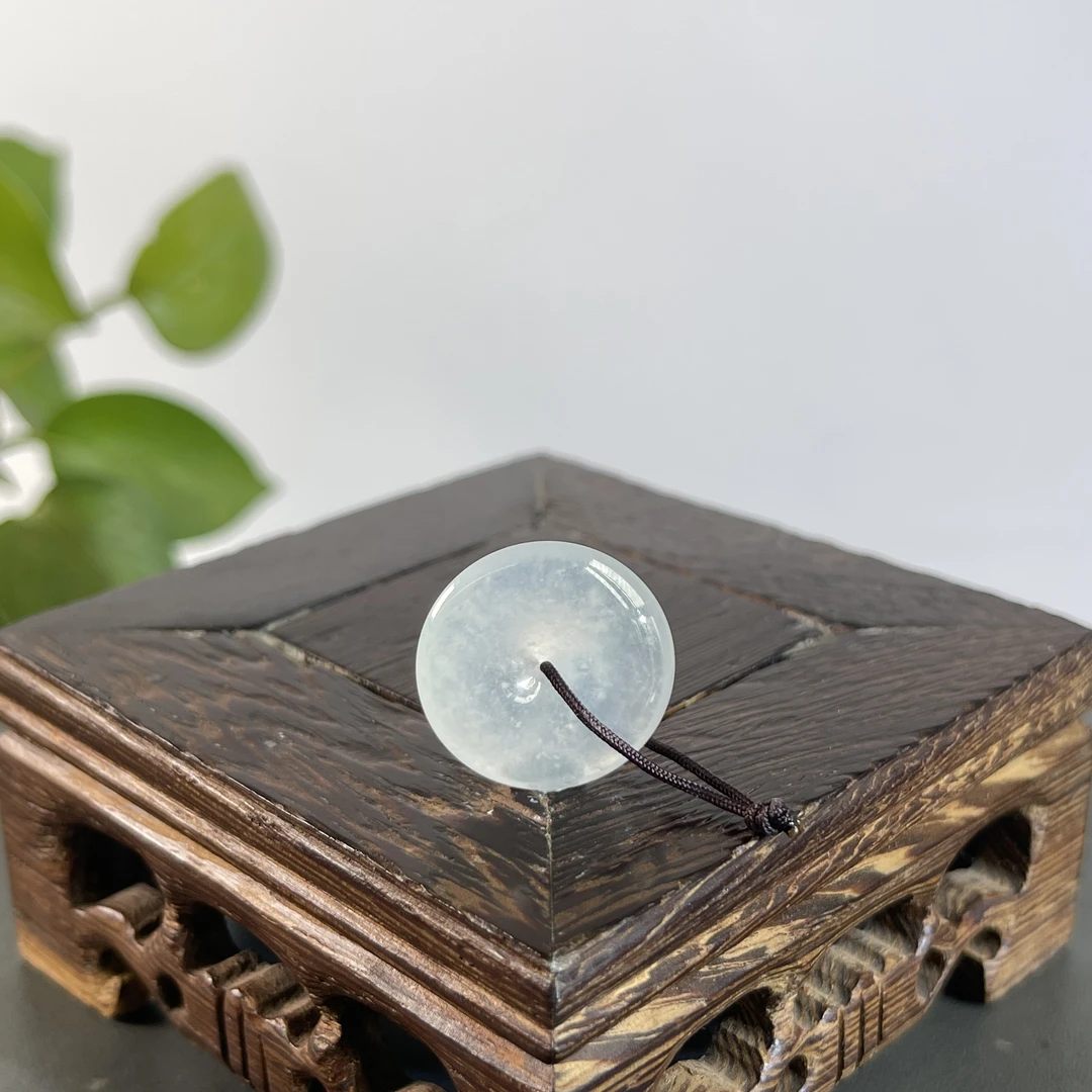 JYW27-131 天然翡翠缅甸A货 平安扣