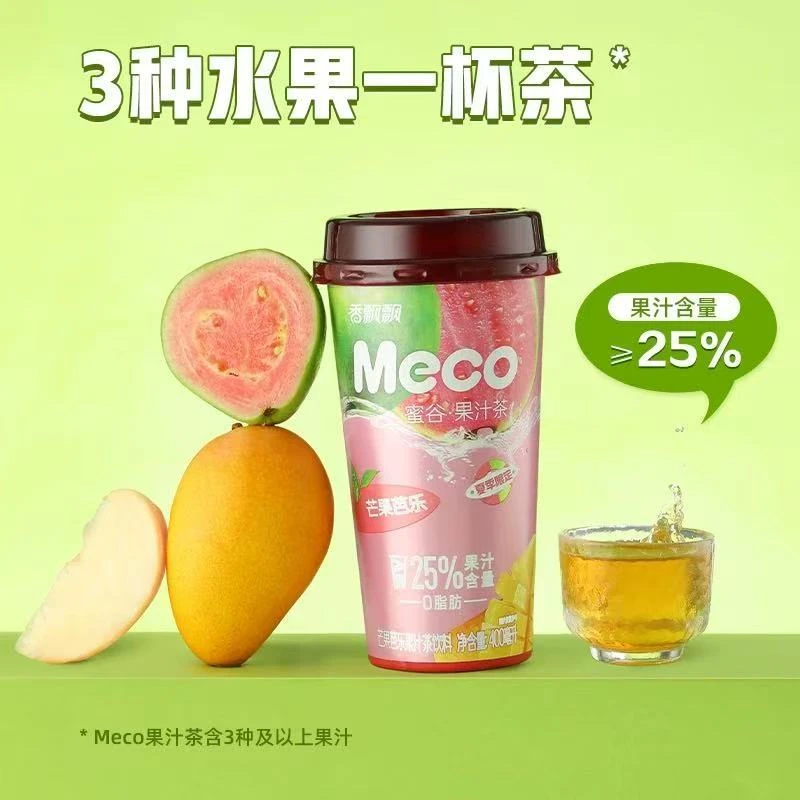 香飘飘Meco果汁茶芒果芭乐味400ml