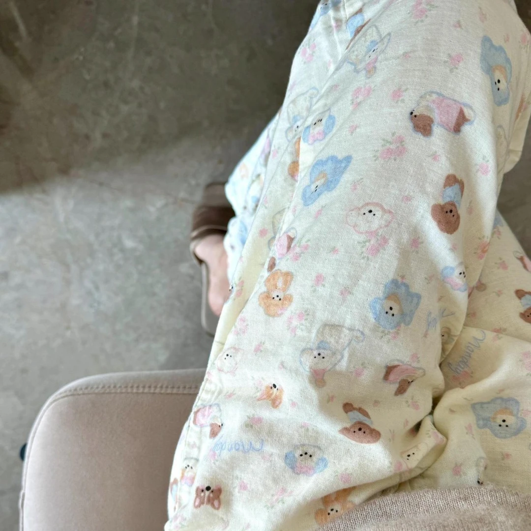 春季新款趣味可爱小狗印花睡裤女宽松休闲家居裤可外穿睡裤遛弯裤
