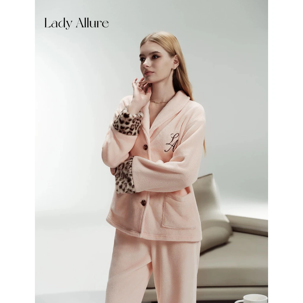 「LA」Felina·慢热情绪丨静感系列*纯欲温柔双面珊瑚绒女睡衣冬