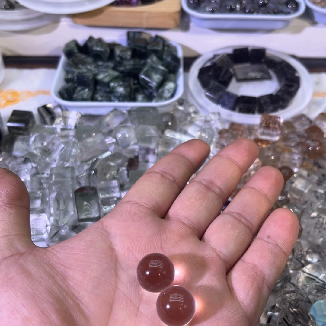 水晶珠宝半成品未镶嵌墨*3号