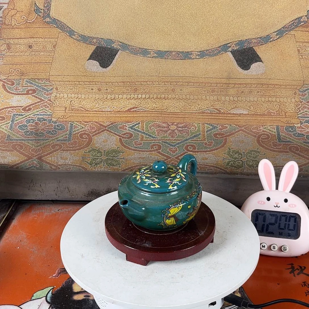 摆件弱**体把把壶紫砂摆件11