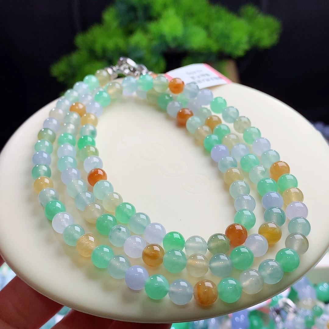 项链未镶嵌翡翠卡6mm