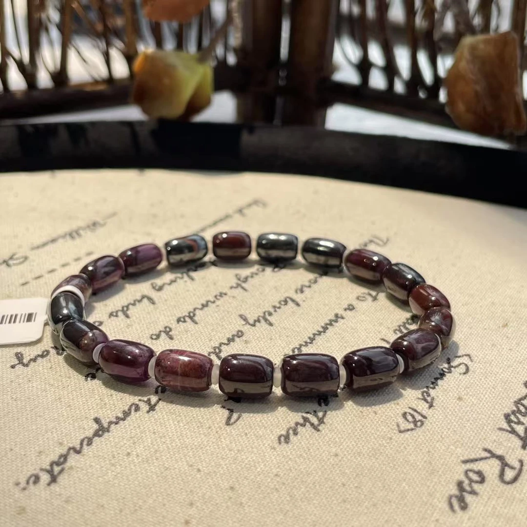 舒俱来老油桶珠单圈手串/约5.5mm+/AZB6945微瑕(晨欢)