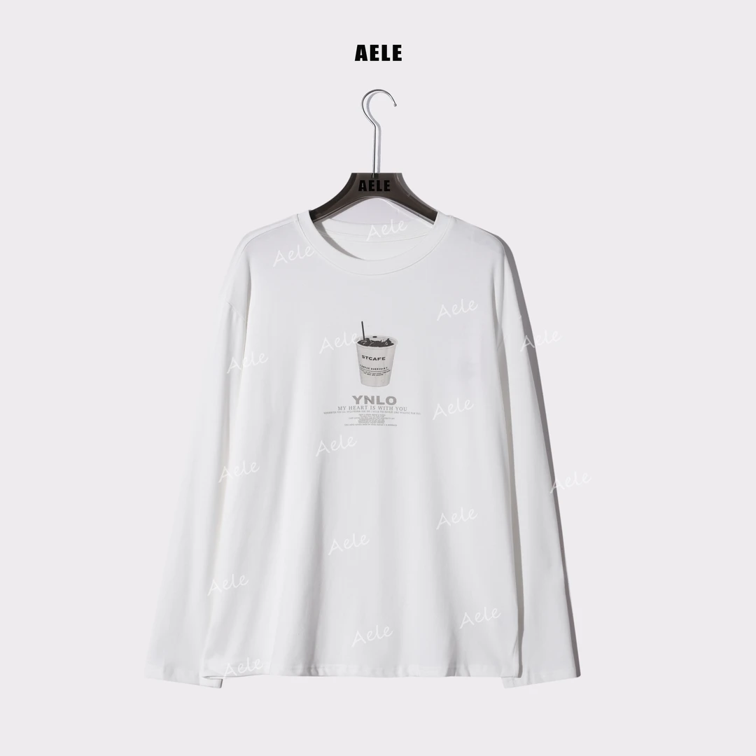 AELE时尚印花字母宽松简约百搭内搭休闲宽松上衣 T853 3060 AD