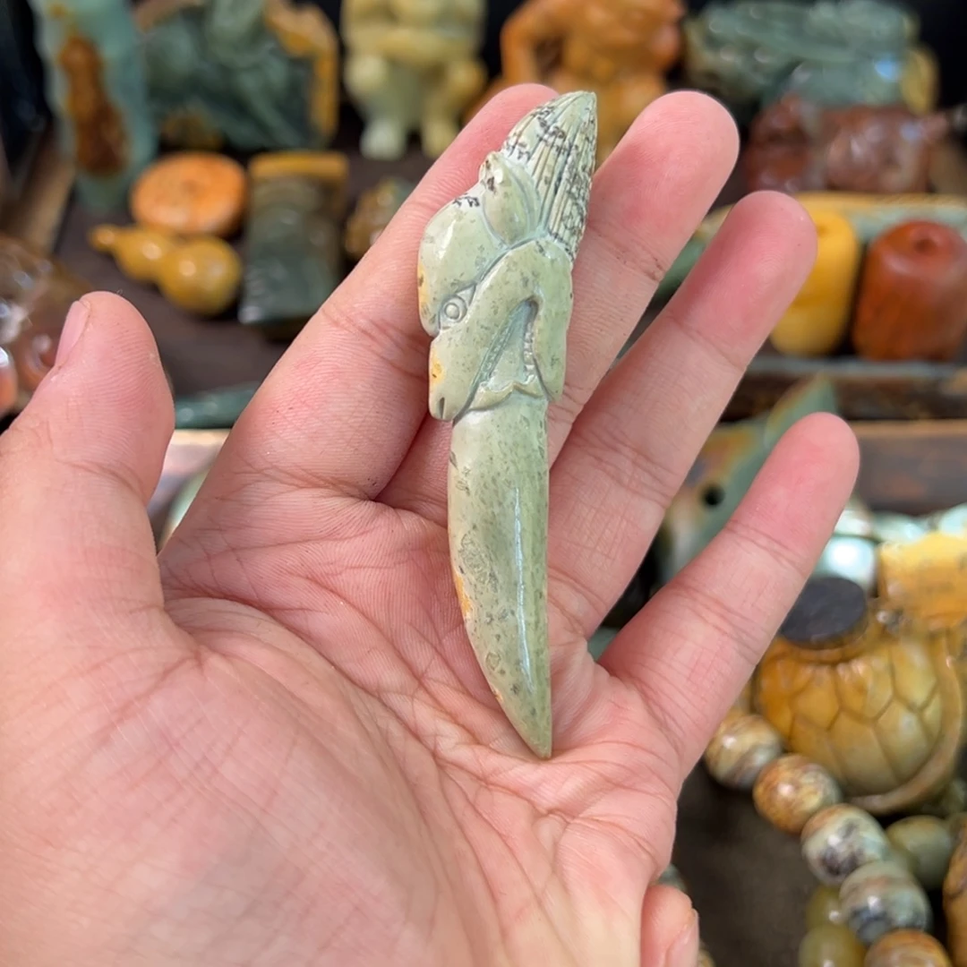 岫岩河磨玉（透闪石质玉）未镶嵌手串