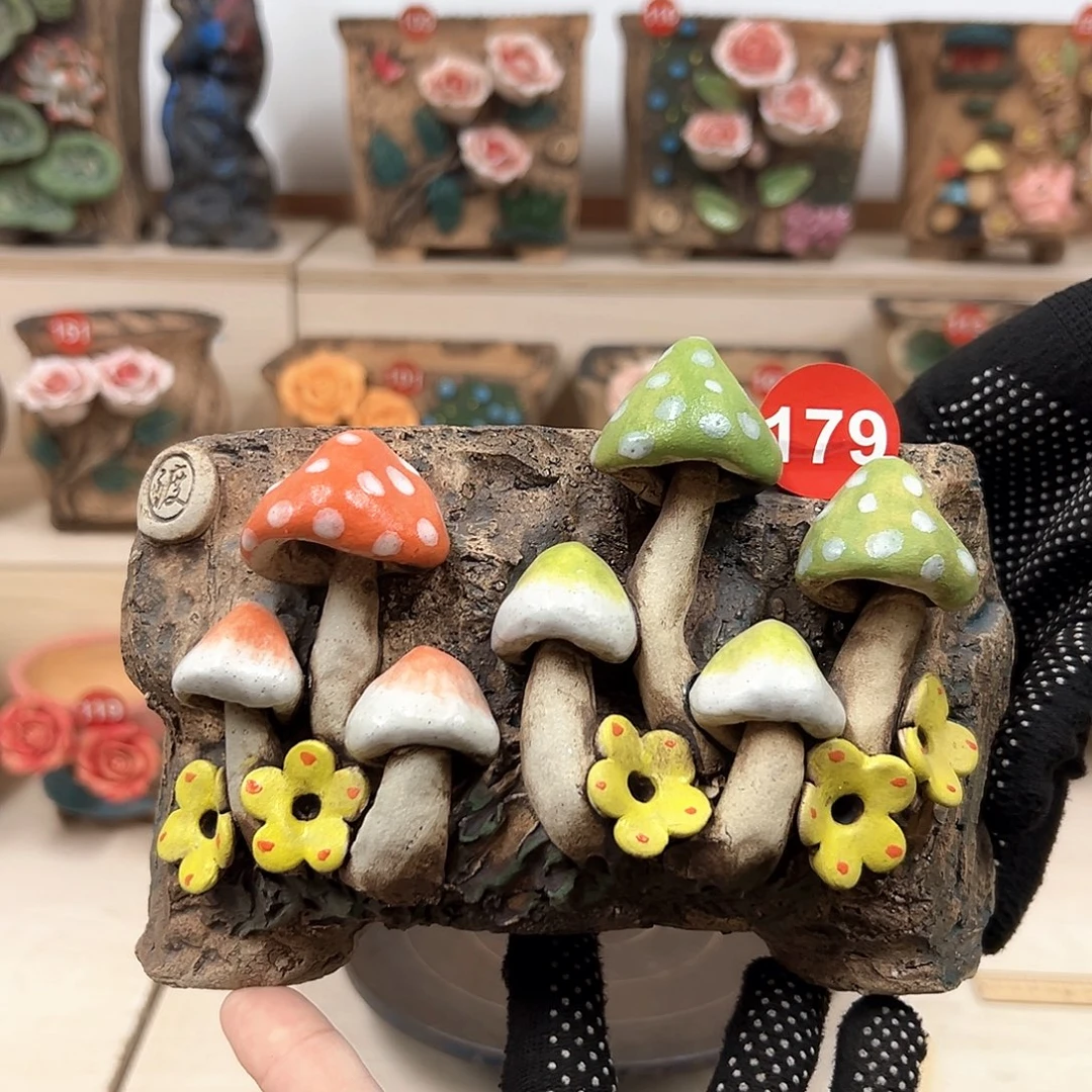 紫砂花盆179号内口16×13高 12