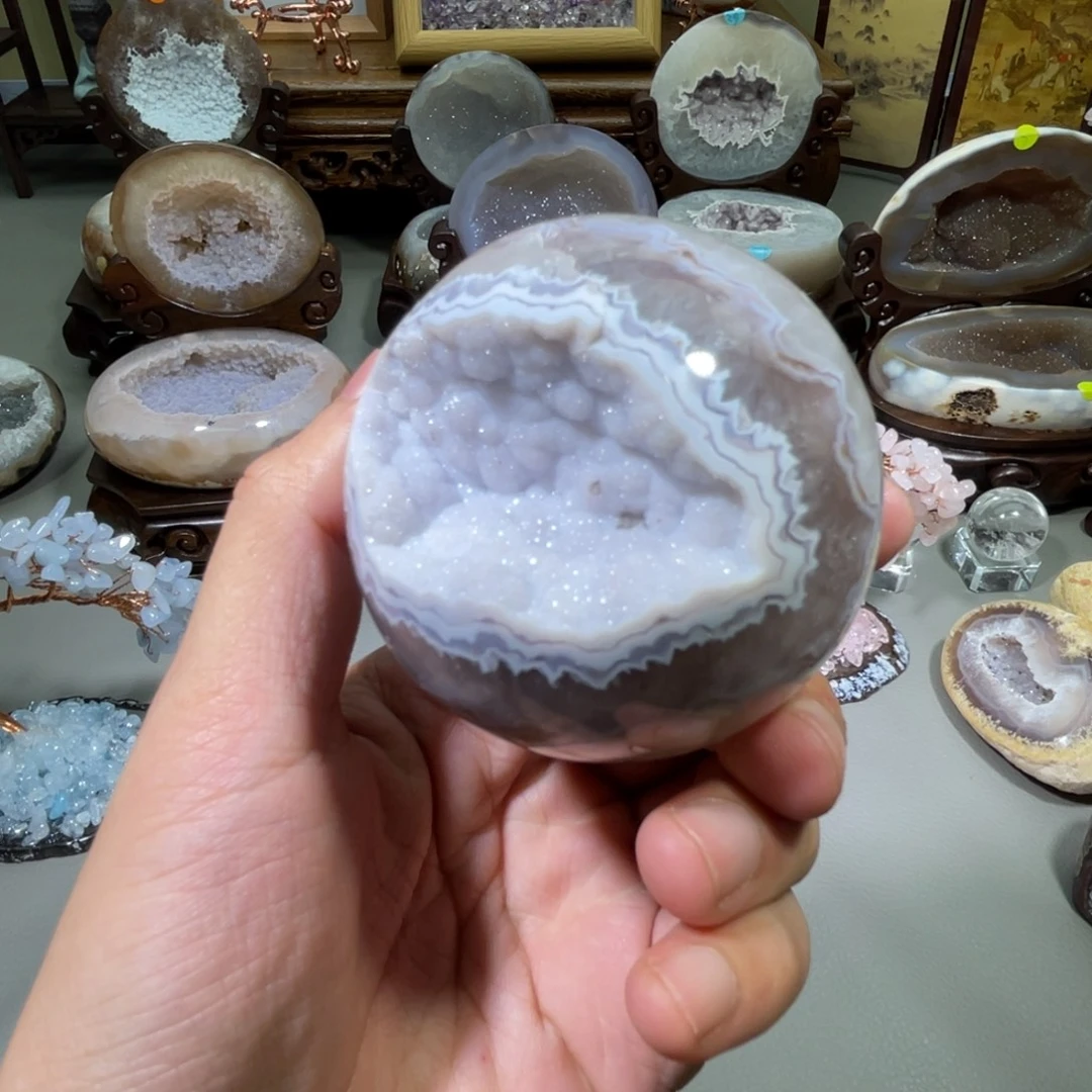 水晶摆件未镶嵌开口笑