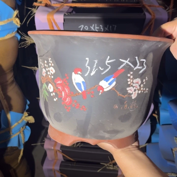 紫砂花盆紫砂花盆