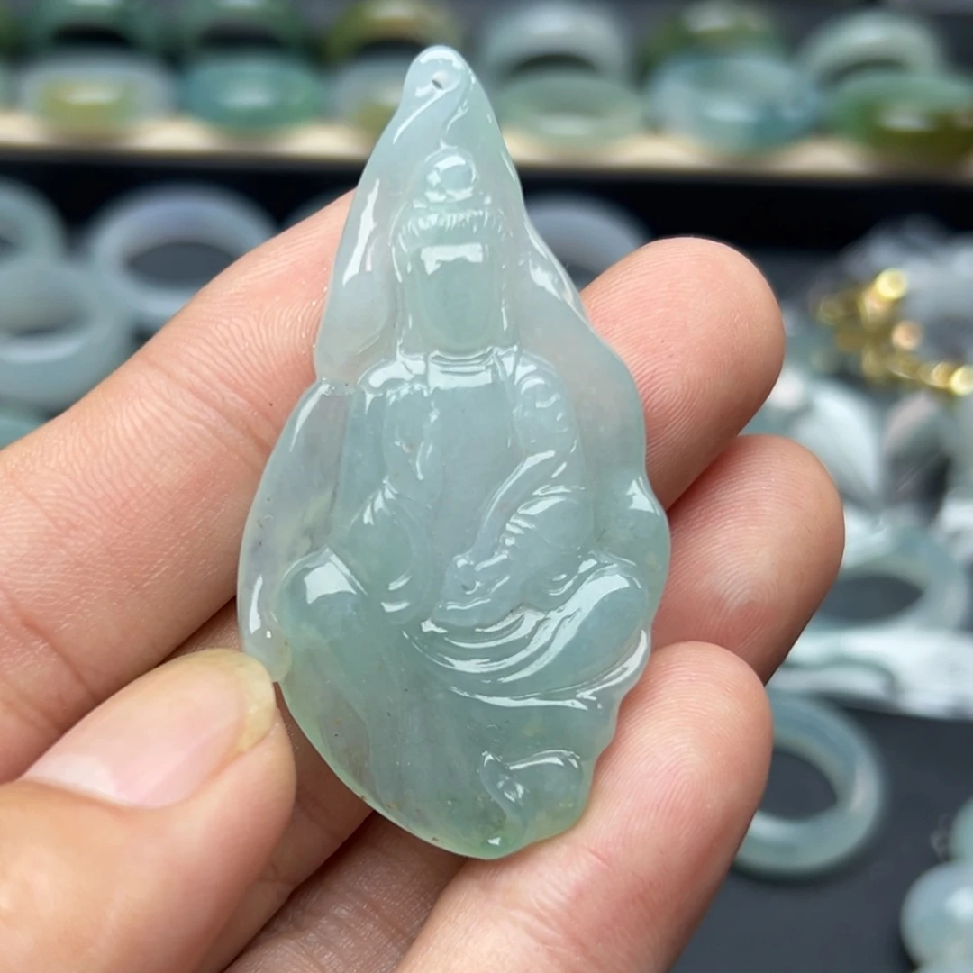 定制翡翠未镶嵌无相观音