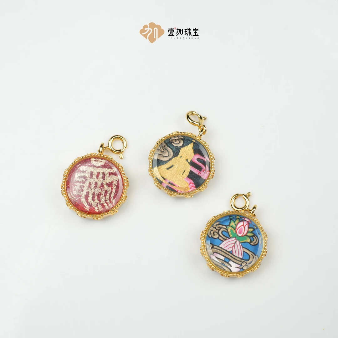 吊坠925银 壹加小羊|小圆卡小滴溜银吊坠