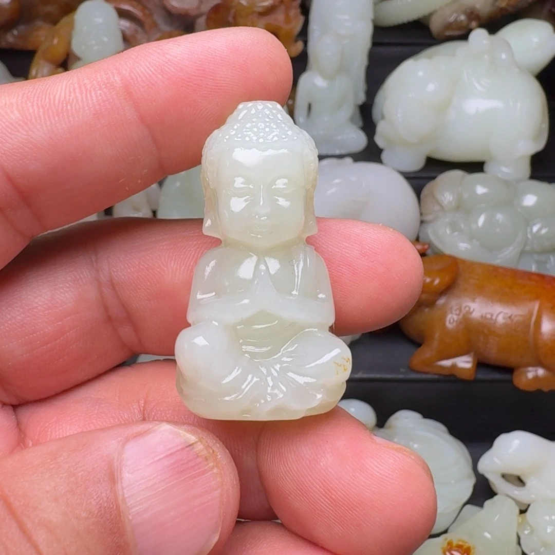 和田玉未镶嵌挂件一*