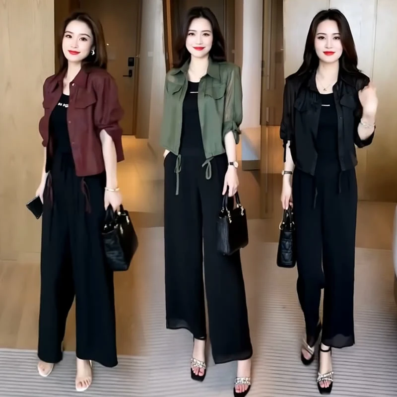 【有运费险】洋气显瘦短款防晒衬衫女2025夏季新款时尚减龄韩版上衣