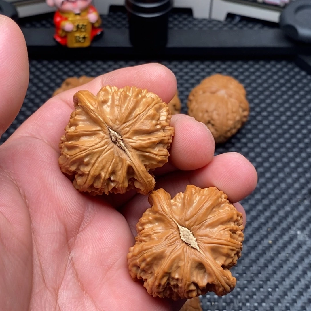 就***.文玩核桃把件全品白狮子43尺