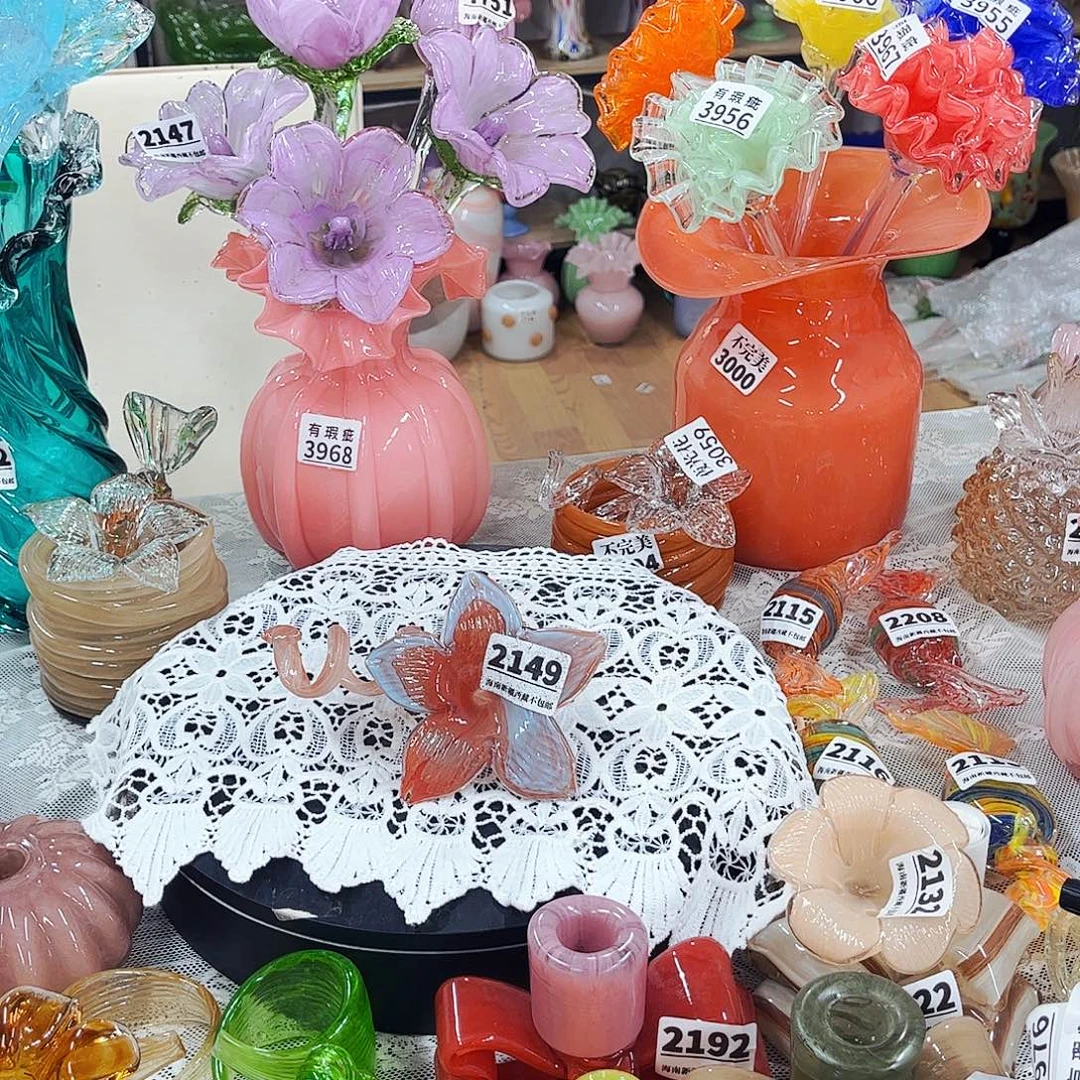 2149 花摆件家悦琉璃工艺品