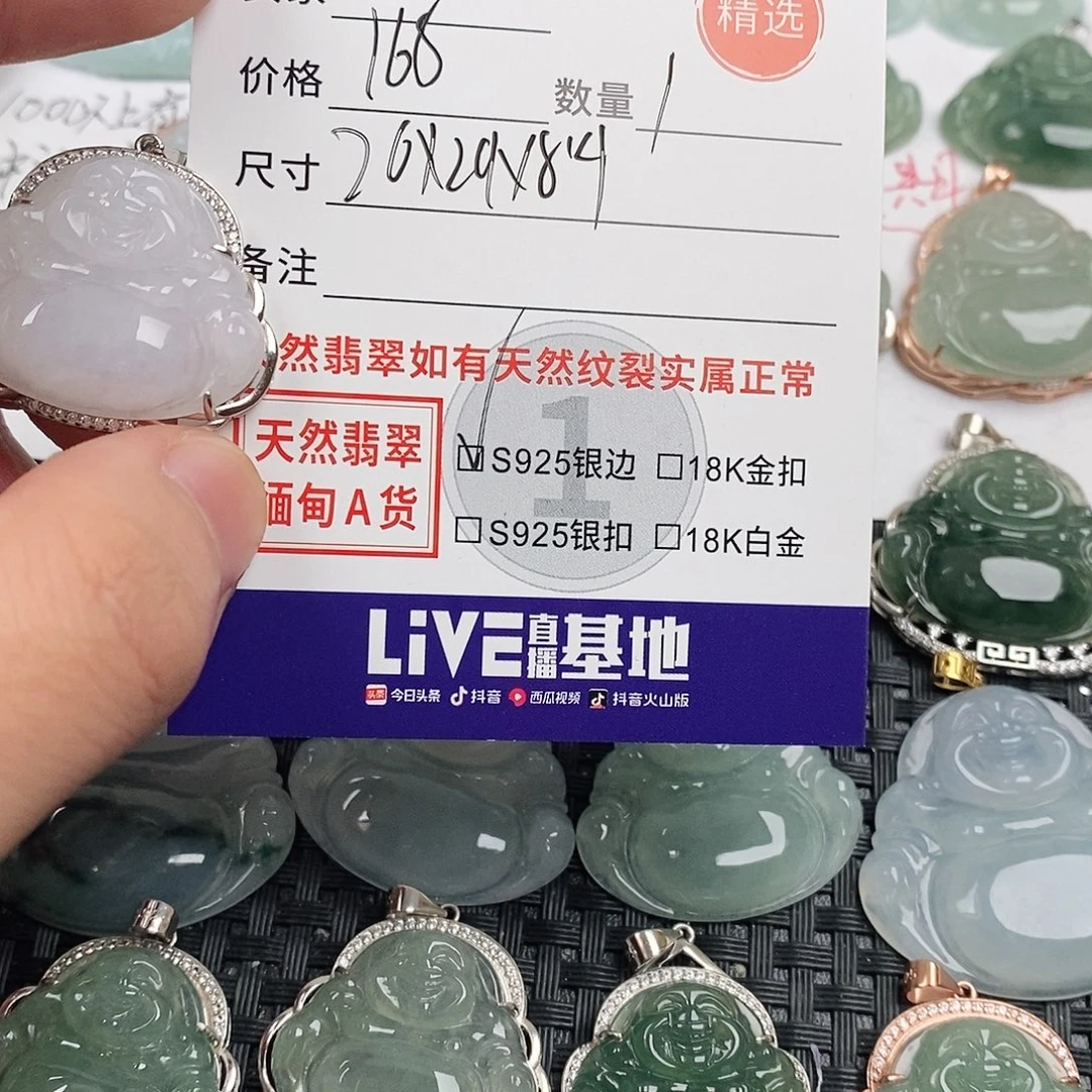 翡翠银S925镶嵌颈饰