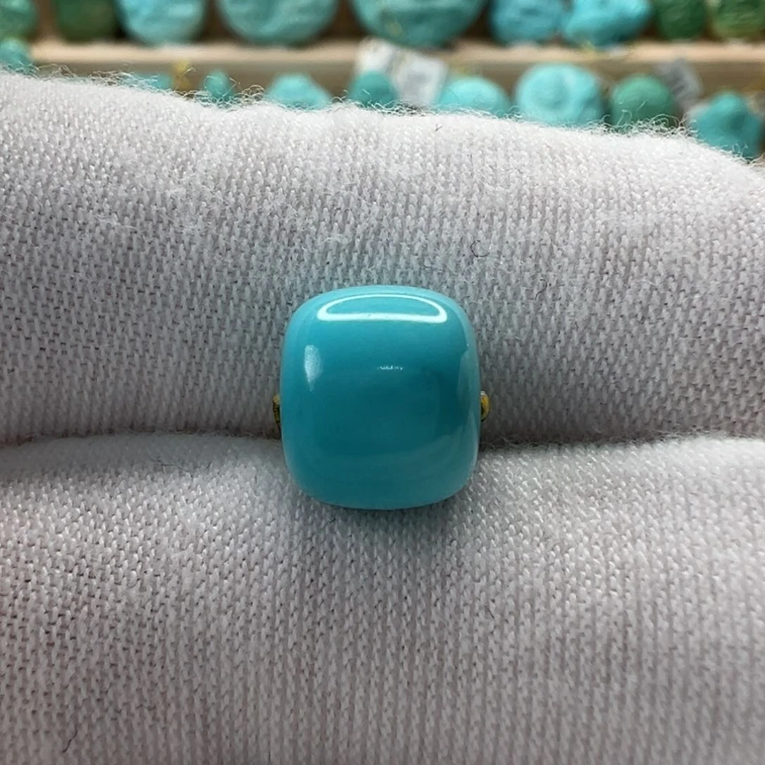 未镶嵌绿松石老型珠9x7.7mm