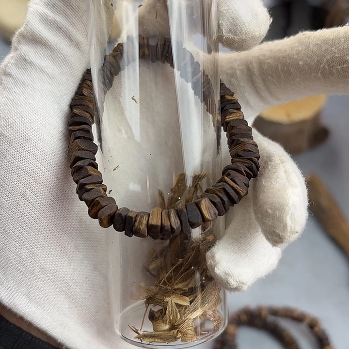 沉香沉香碎屑奇楠沉香碎银珠单圈多样性发一