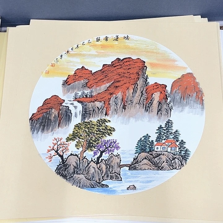 国画三尺斗方李景军