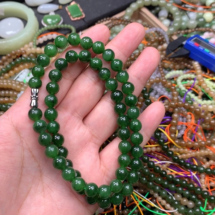 和田玉未镶嵌手链51