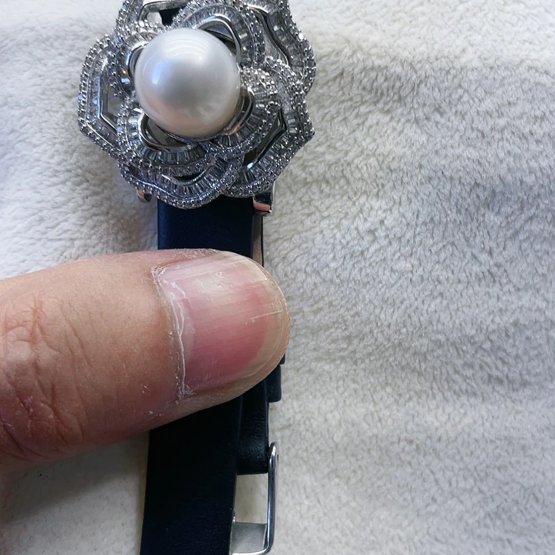 海水珍珠手绳银S925镶嵌