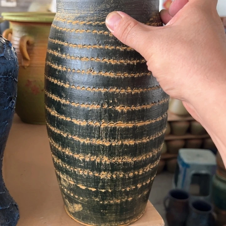 15.9-1微瑕土陶72古风