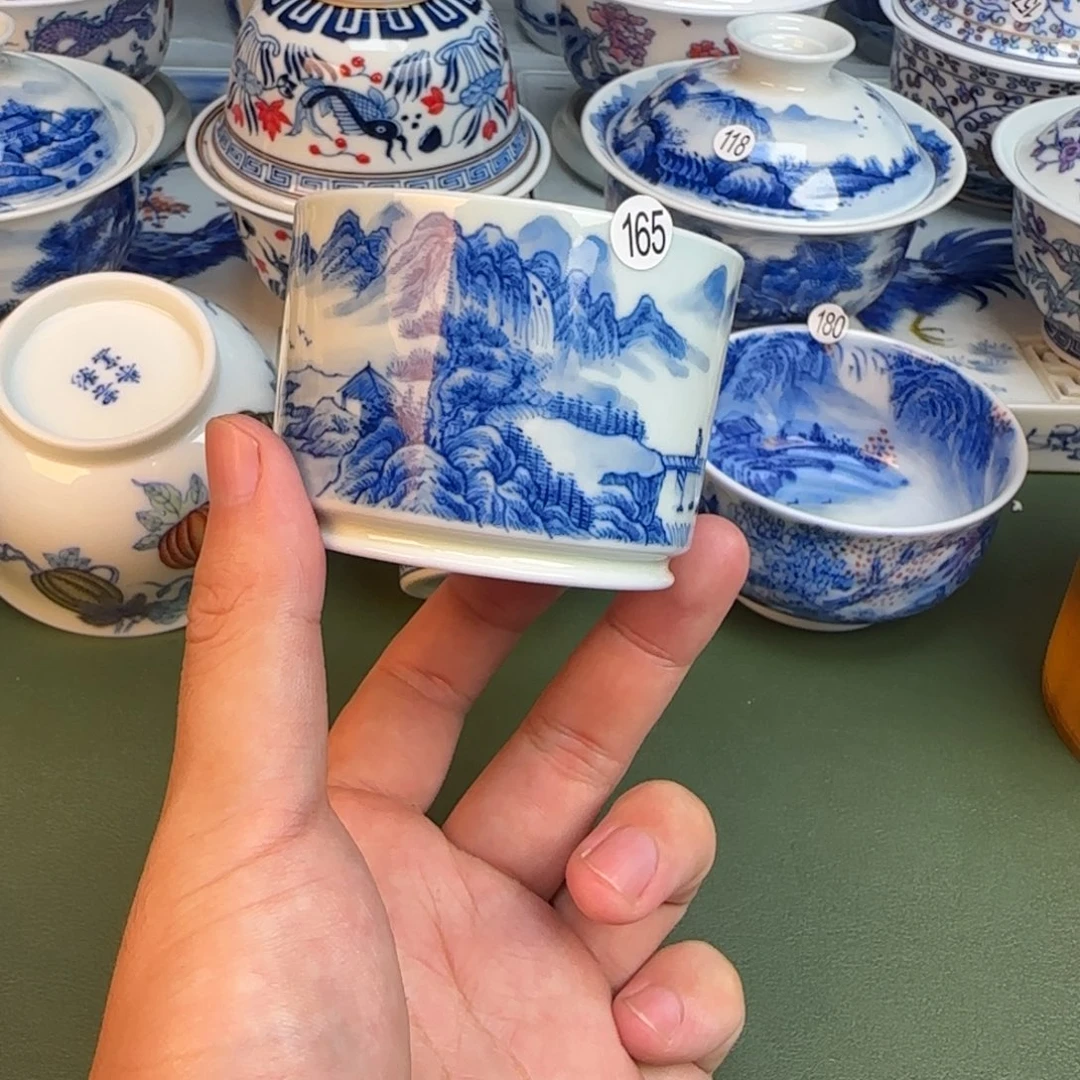彦祖纯手工手绘茶具165