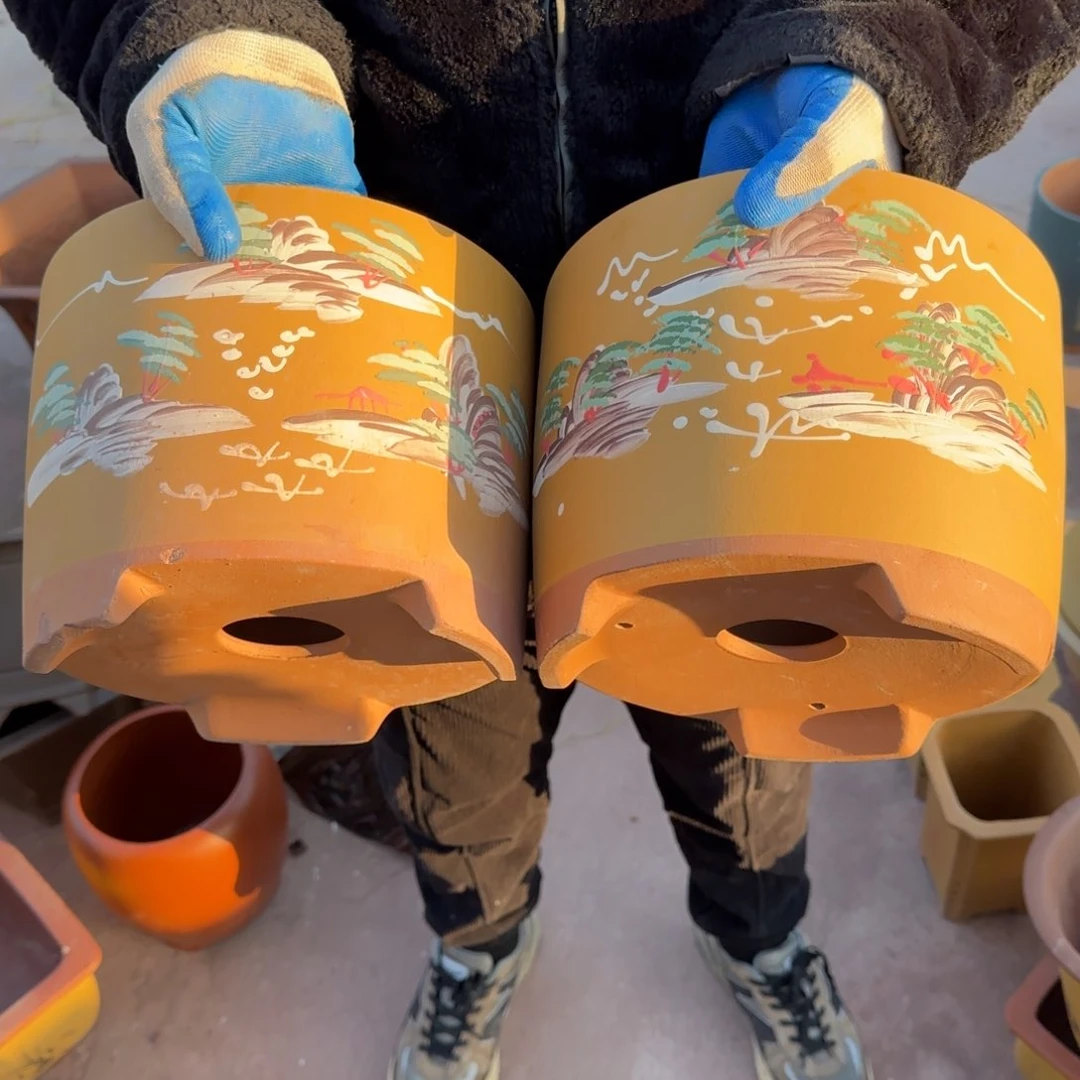 紫砂花盆口径17.13口径