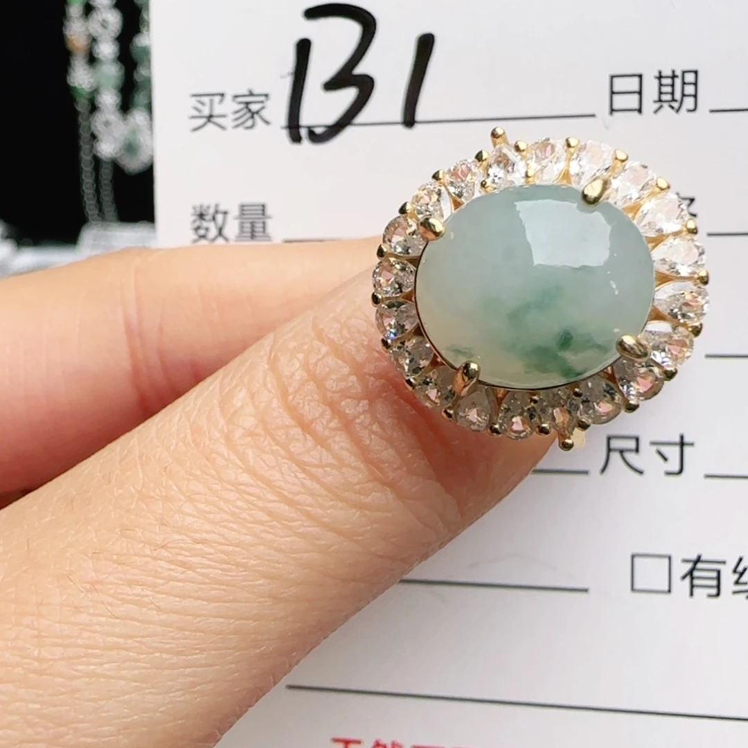 银S925镶嵌手链翡翠