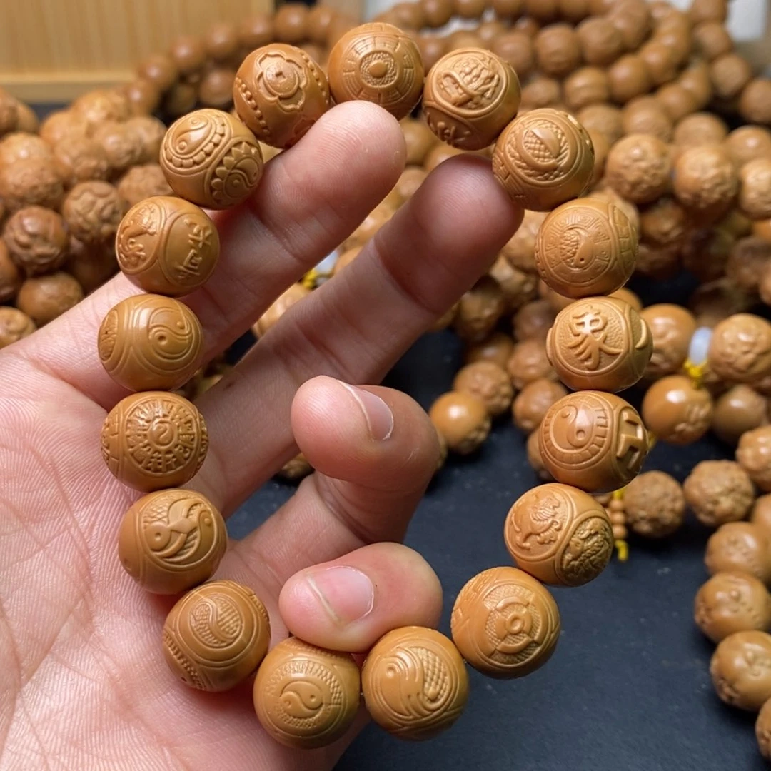 猴头核桃吊坠四面八卦